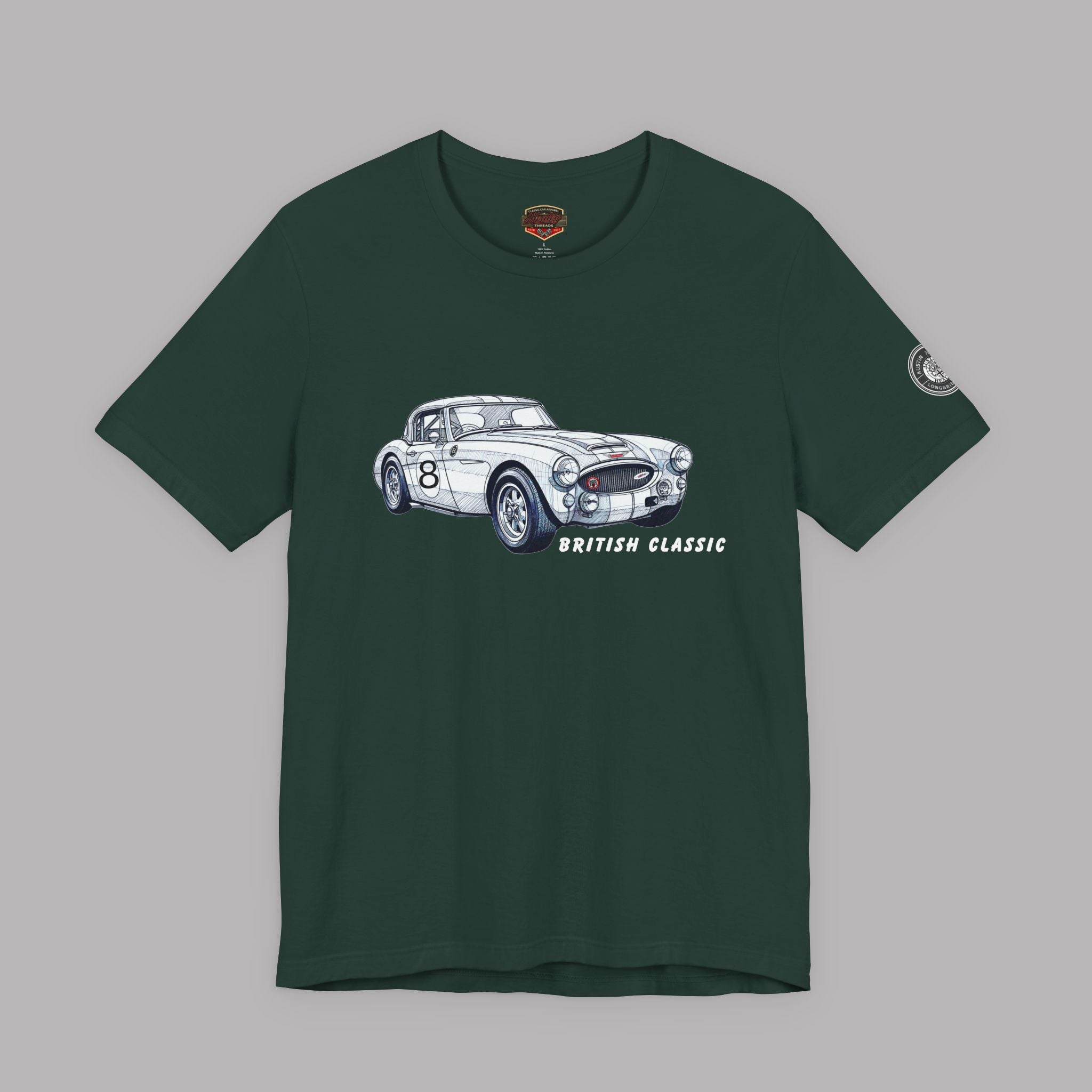 British Classic Roadster Tee | Vintage Racing Car Shirt