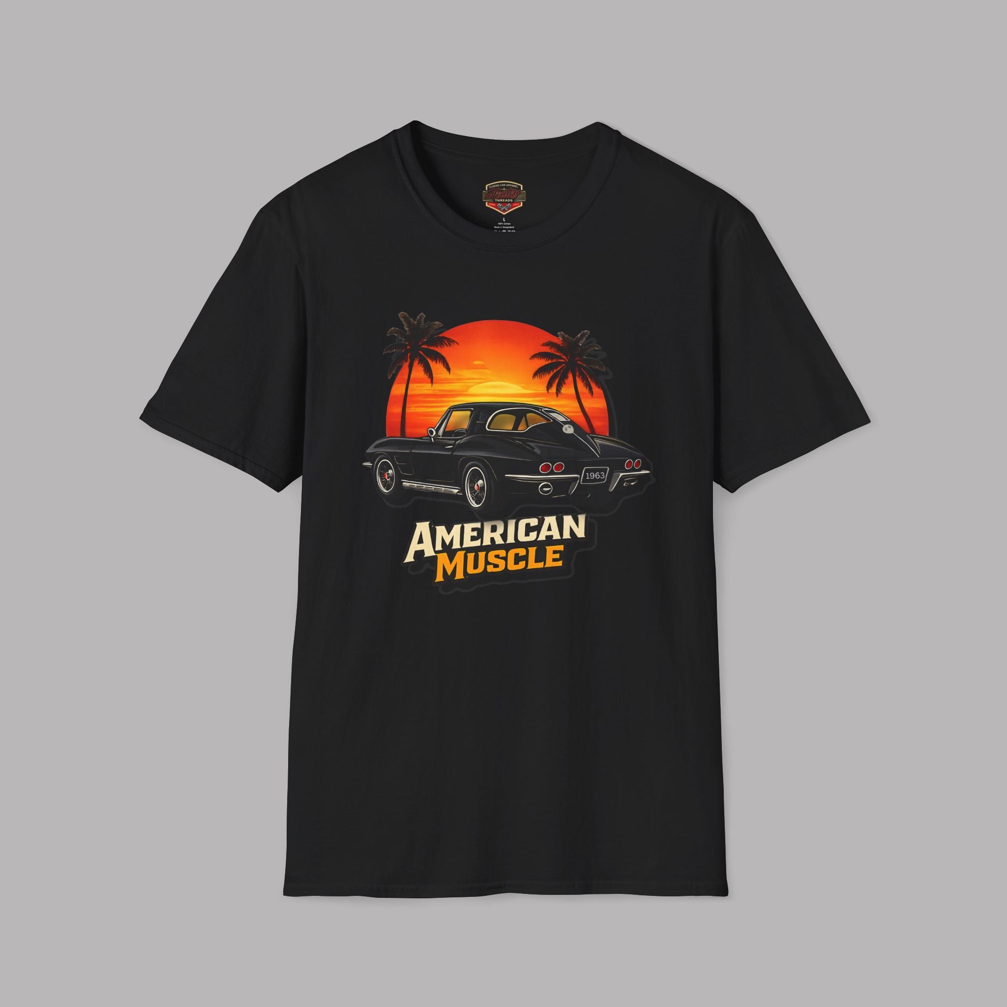 1963 American Muscle Car Graphic Tee - Healey Threads Tee