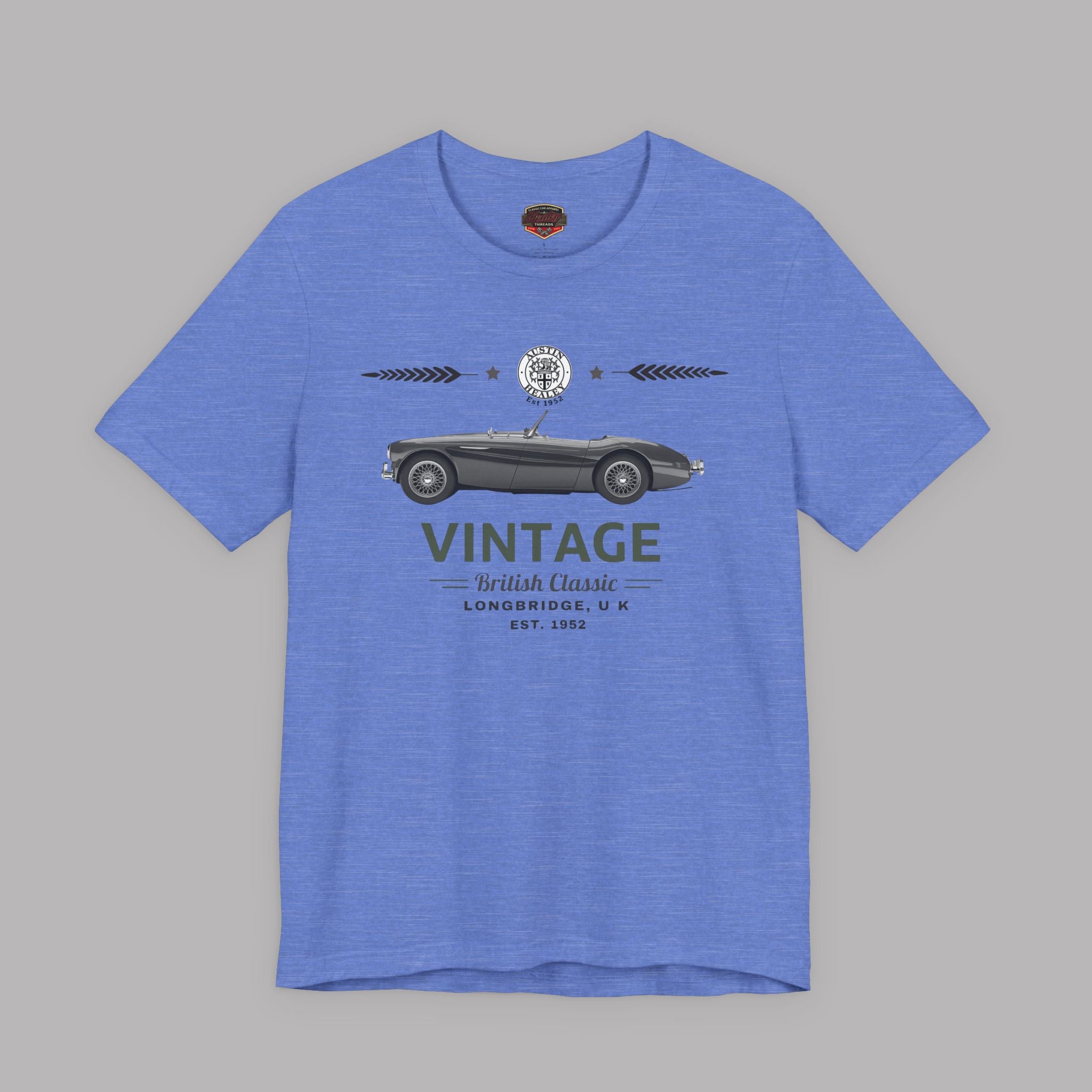 Vintage British Roadster T-shirt | Classic Car Badge Gift Tee