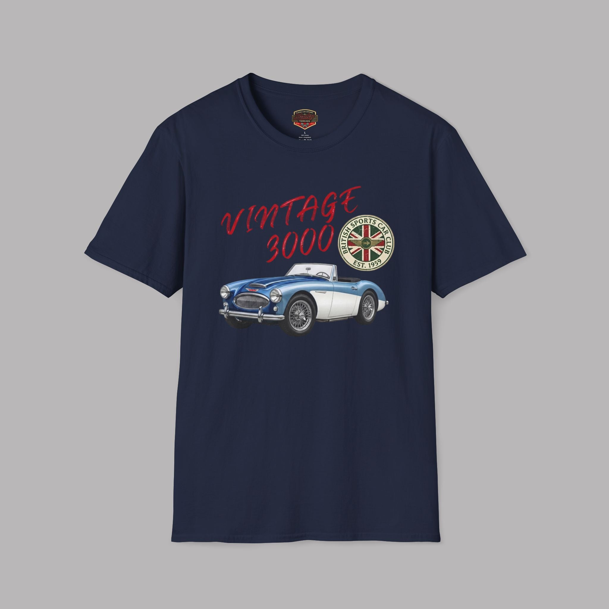 Vintage Roadster Club Tee | Classic British Sports Car Gift