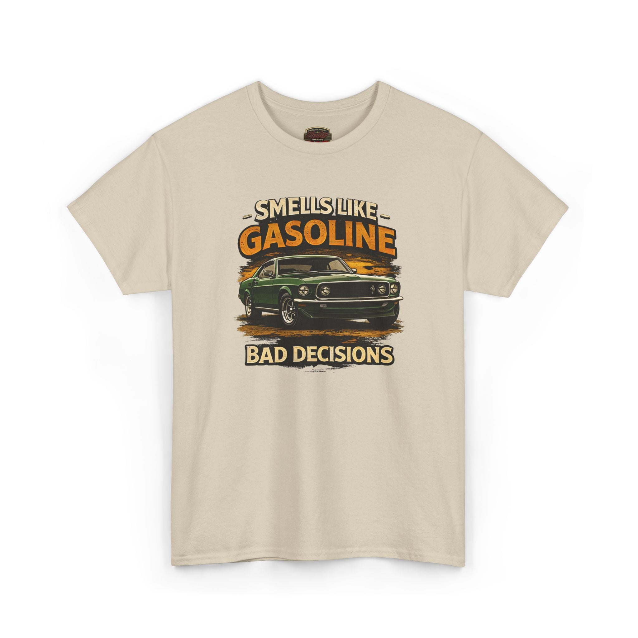 Funny Car T-Shirt - Smells Like Gasoline, Bad Decisions Tee