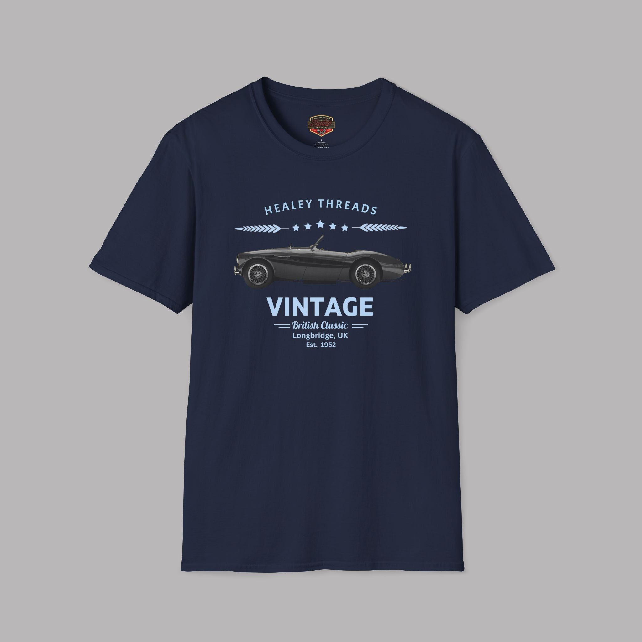 Vintage British Classic Tee | Roadster Badge Gift Shirt
