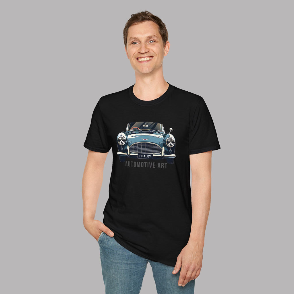 Classic Healey Car T-Shirt - Automotive Art Vintage Roadster Tee