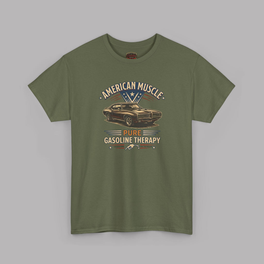 American Muscle Car T-Shirt - Pure Gasoline Therapy Tee