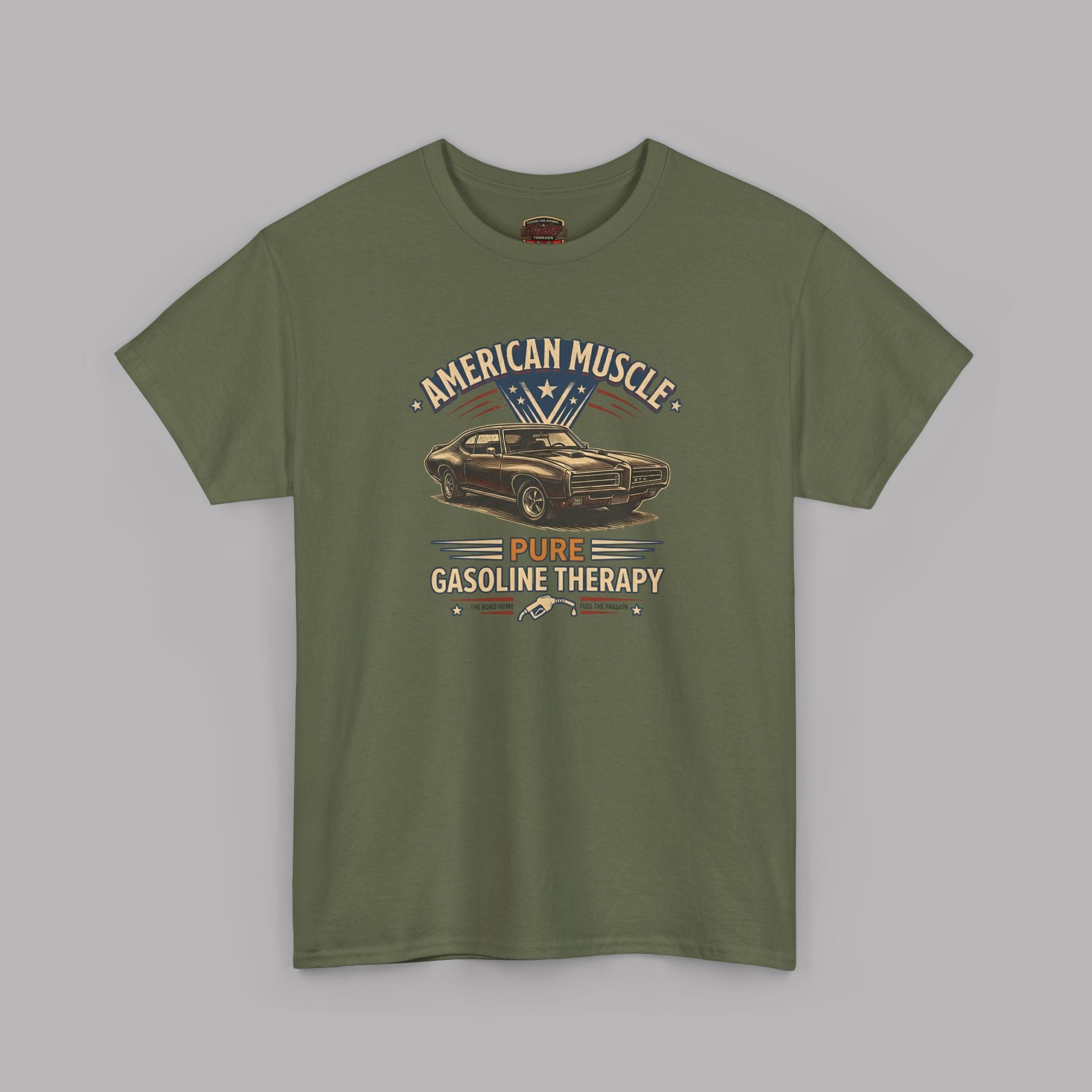 American Muscle Car T-Shirt - Pure Gasoline Therapy Tee