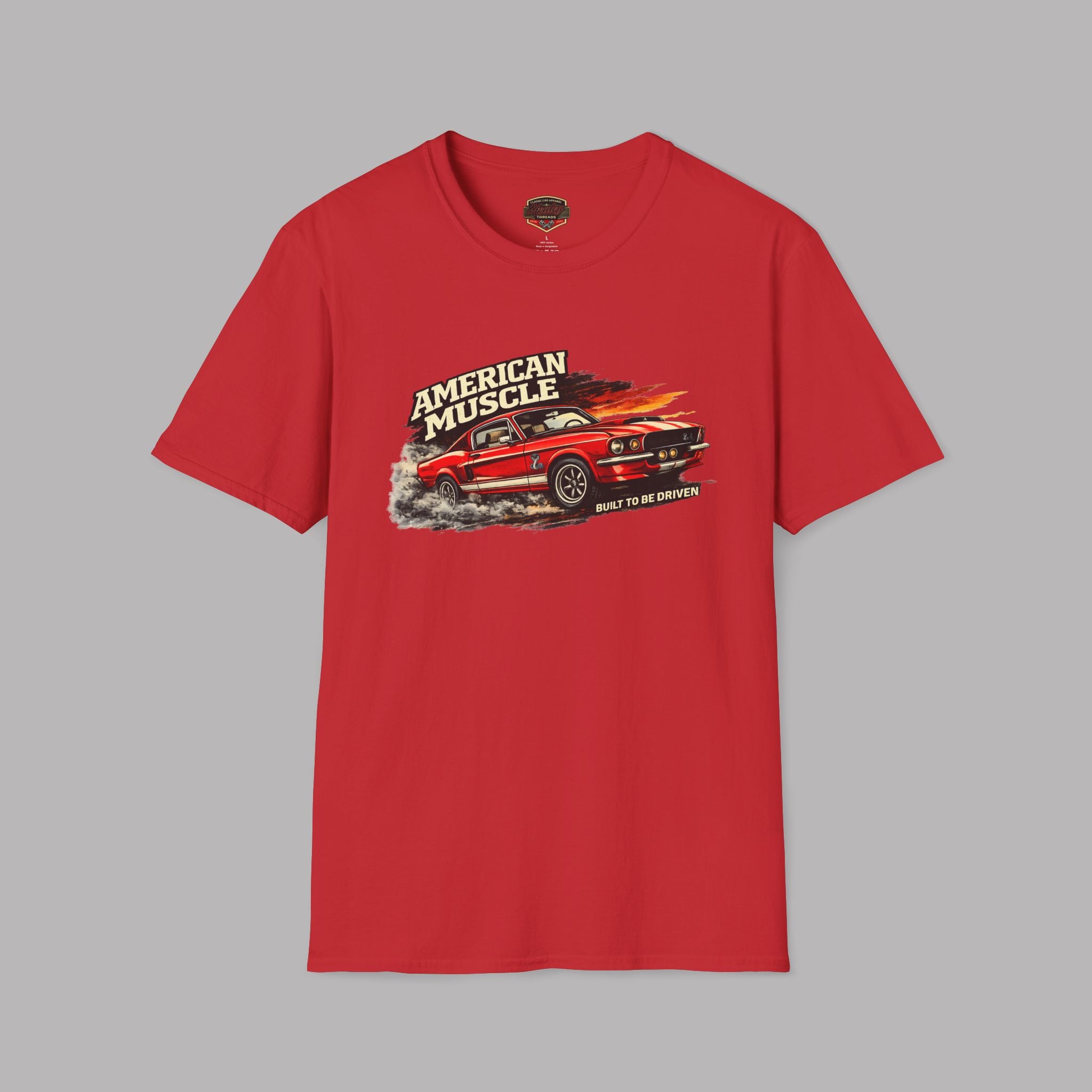 American Muscle Built to Be Driven Tee | Classic Car Gift Shirt