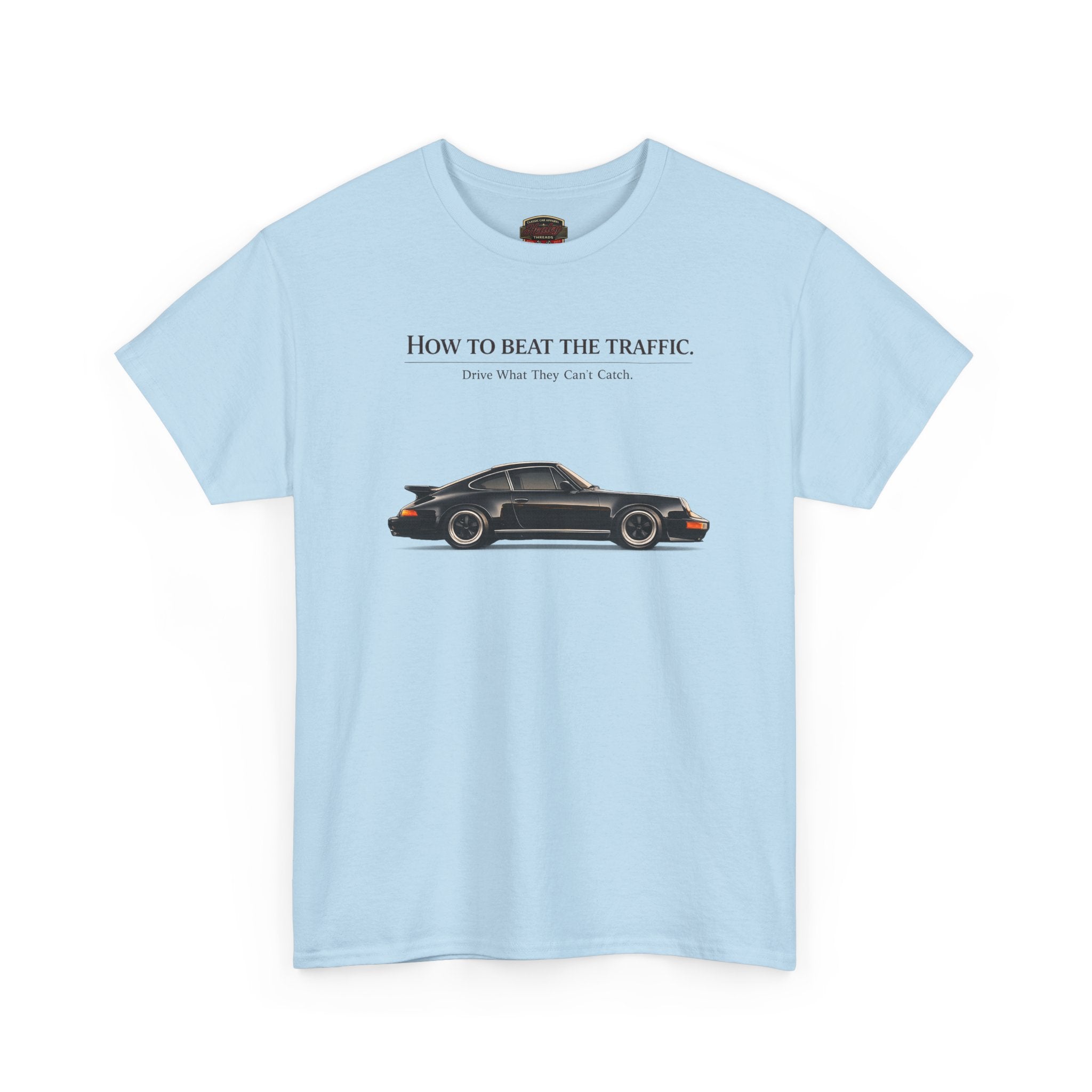 Classic Sports Car T-Shirt - Beat the Traffic - Healey Threads Tee