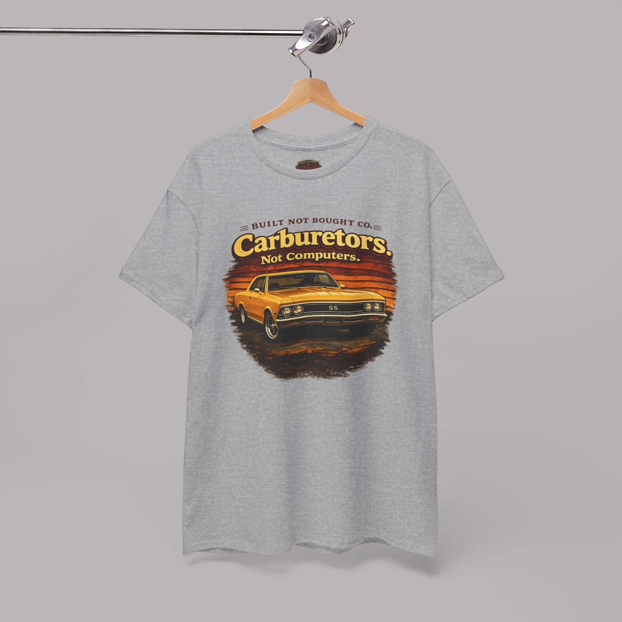 Carburetors Not Computers T-Shirt - Vintage Muscle Car Tee