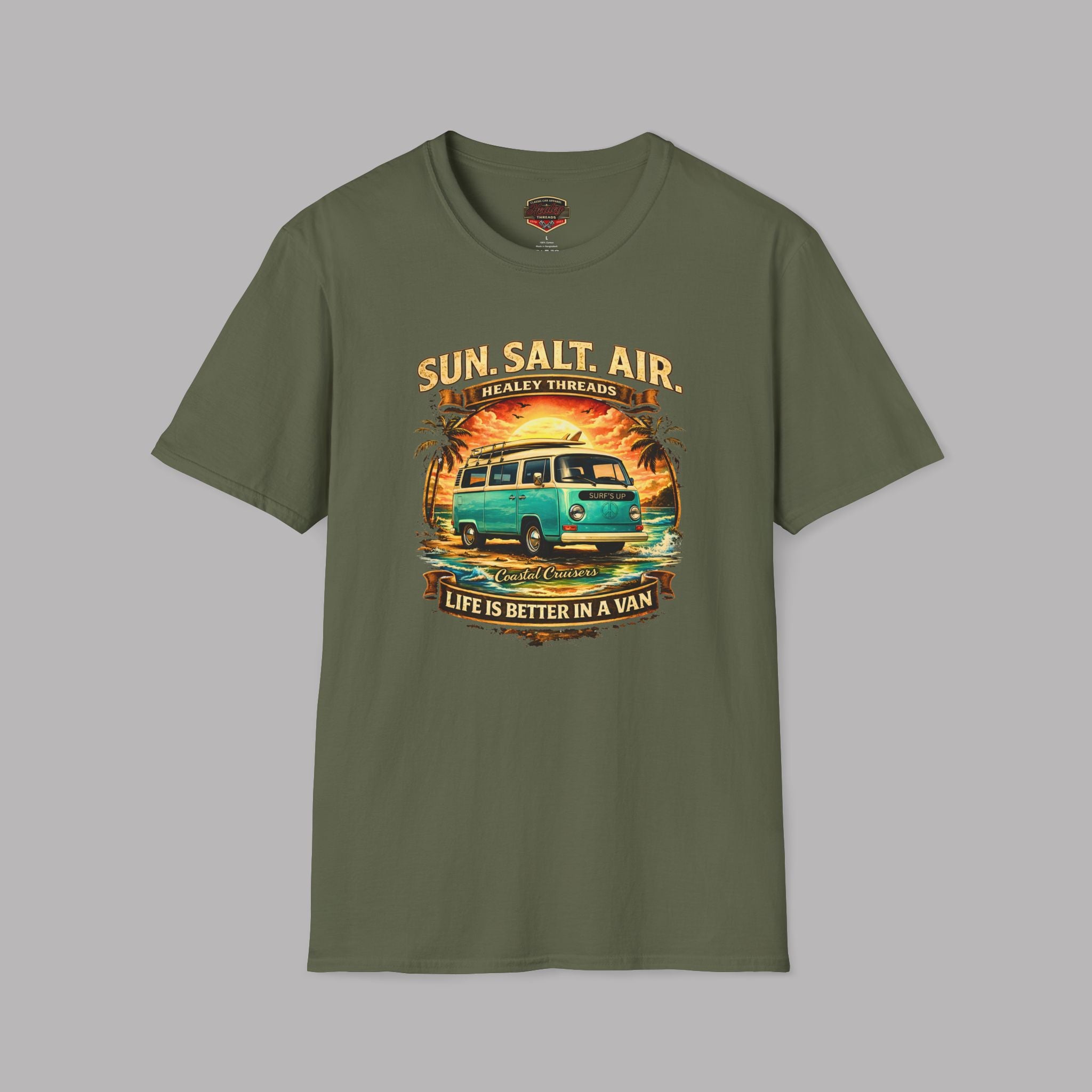 Retro Surf Van T-Shirt – Sun Salt Air Coastal Tee