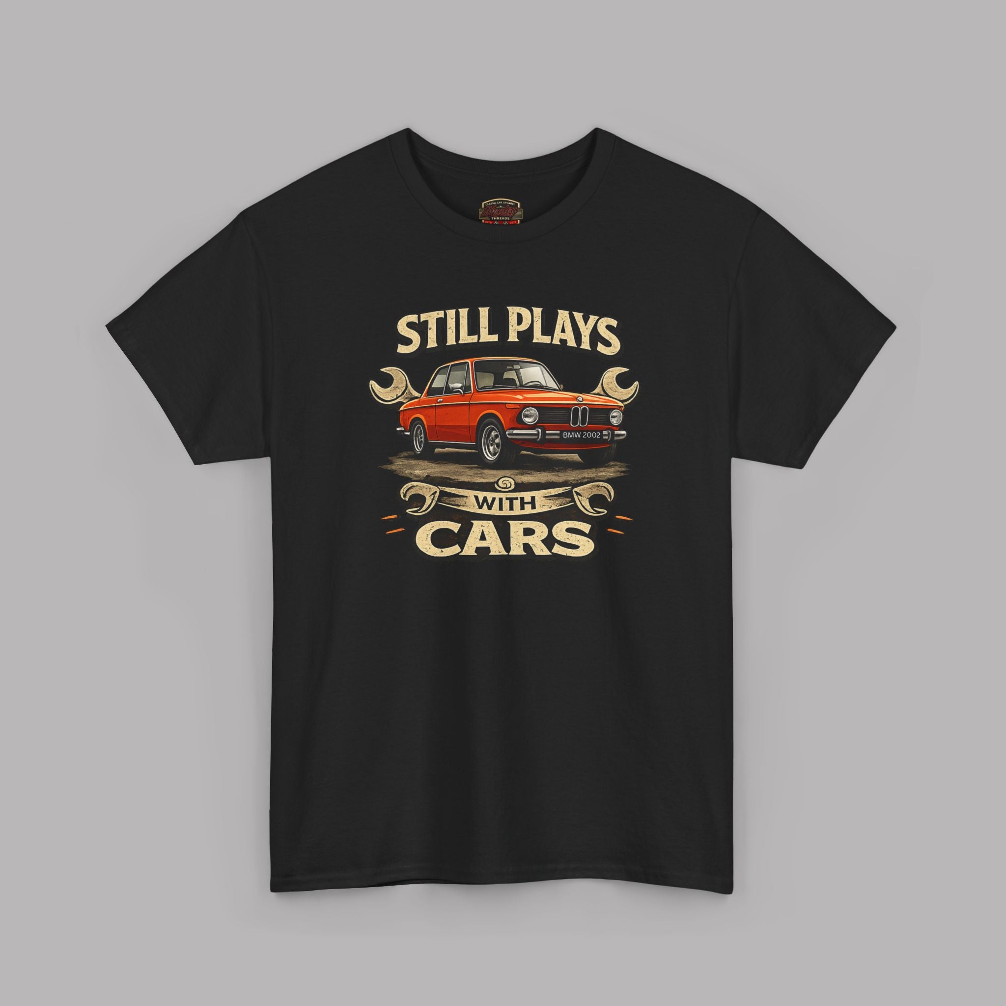 Still Plays With Cars T-Shirt — Classic BMW Graphic Tee