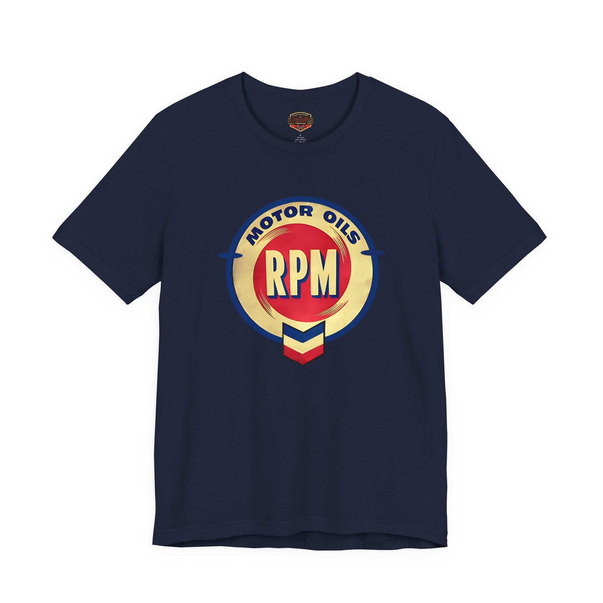RPM Motor Oils Vintage T-Shirt - Classic Car Graphic Tee
