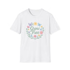 Grow Free Floral Wreath T-Shirt