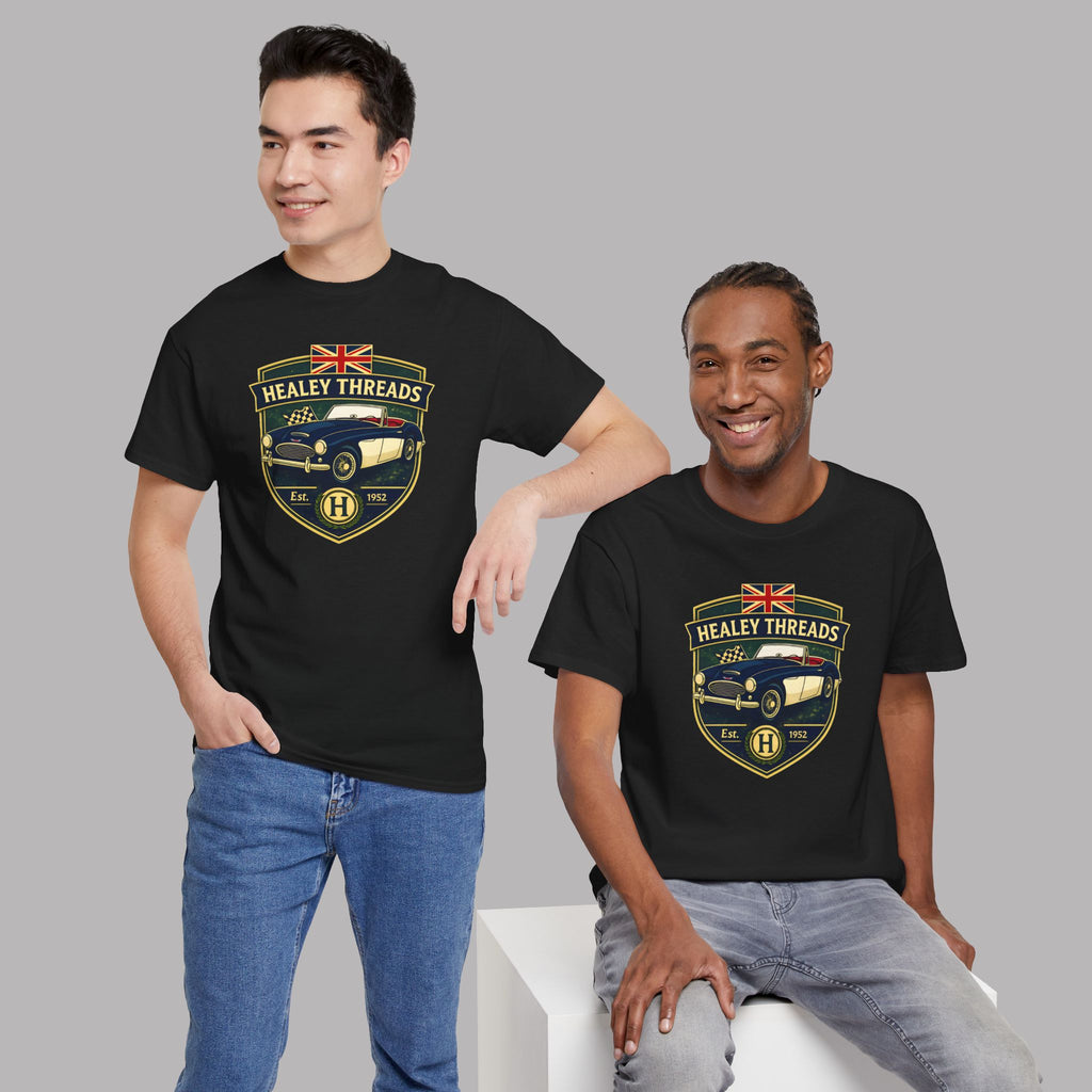 Vintage British Roadster Badge Tee | Classic Racing Shirt