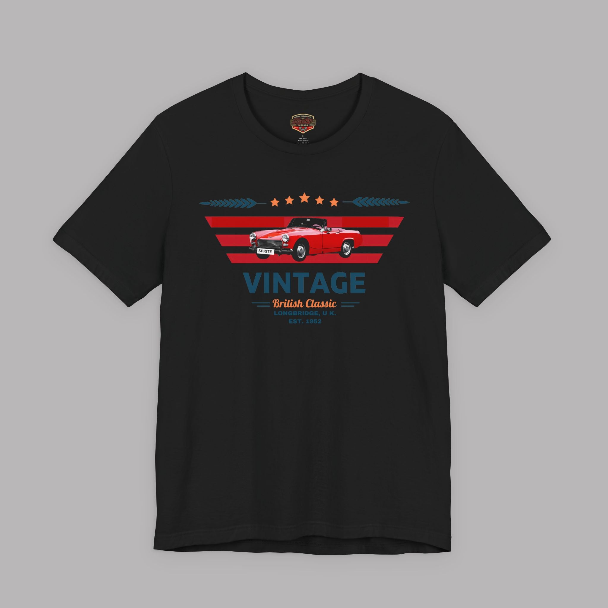 Vintage British Roadster Tee | Retro Classic Car Shirt