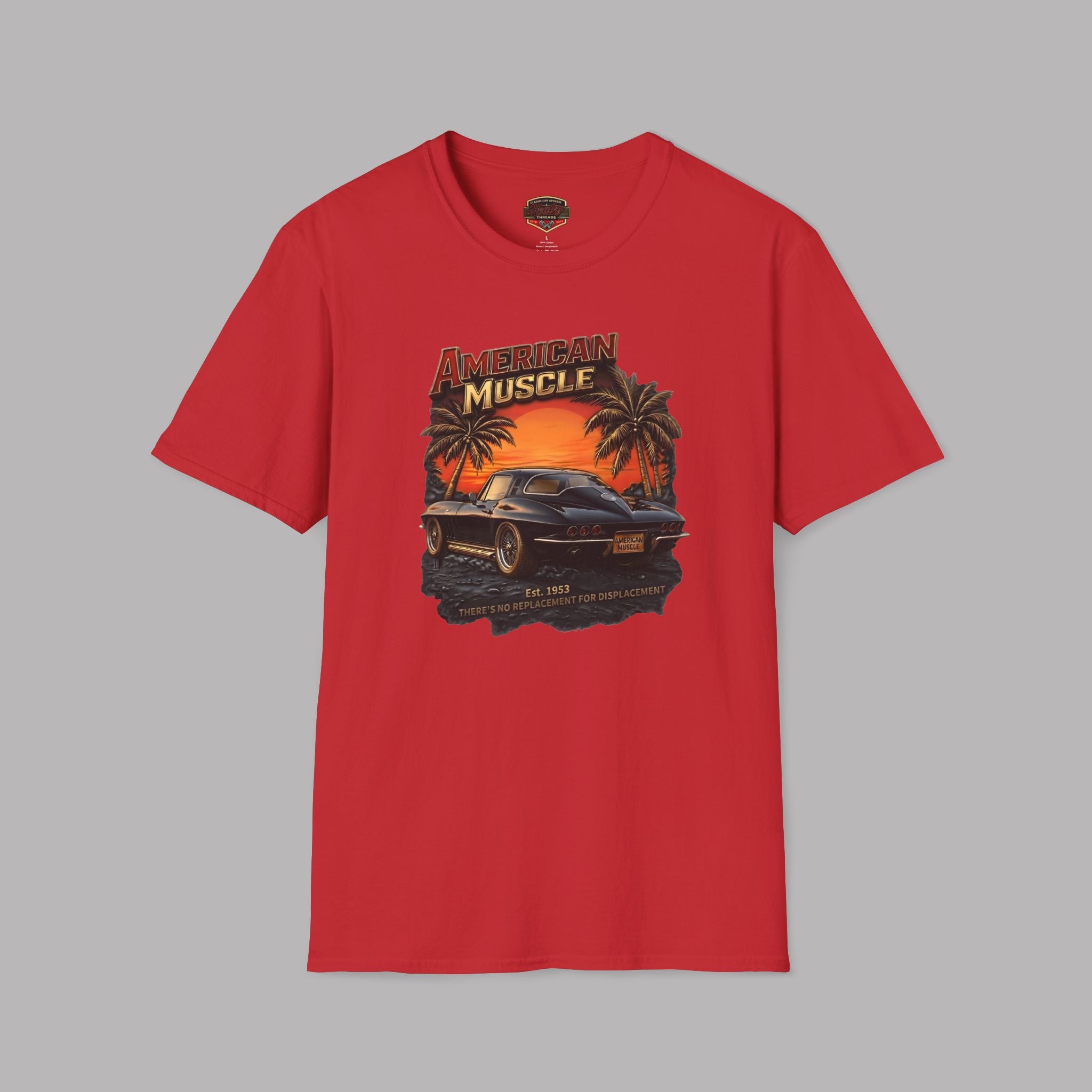 American Muscle Sunset T-Shirt - Retro Sports Car Tee