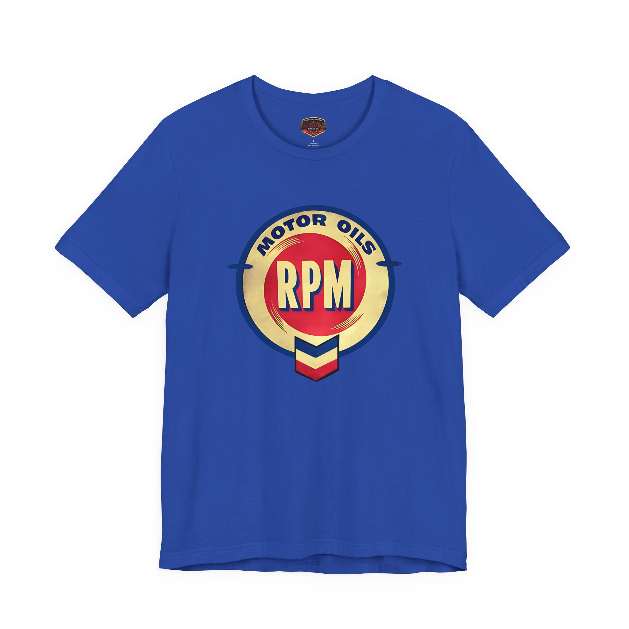 RPM Motor Oils Vintage T-Shirt - Classic Car Graphic Tee