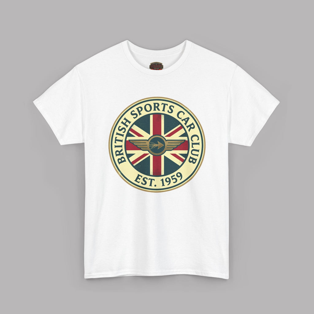 British Sports Car Club Tee | Vintage Badge Gift Shirt