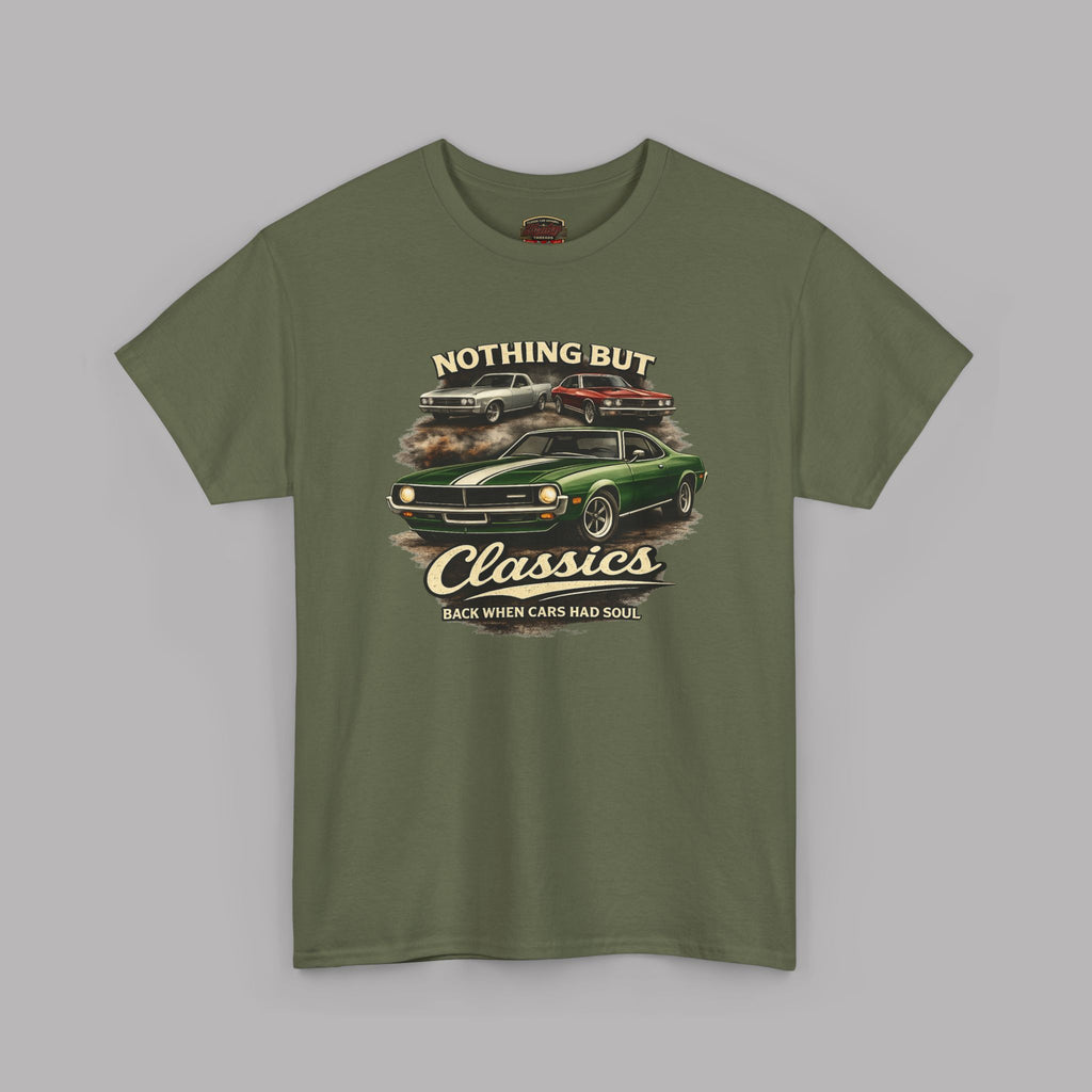 Classic Car T-Shirt - Nothing But Classics Back When Cars Had Soul