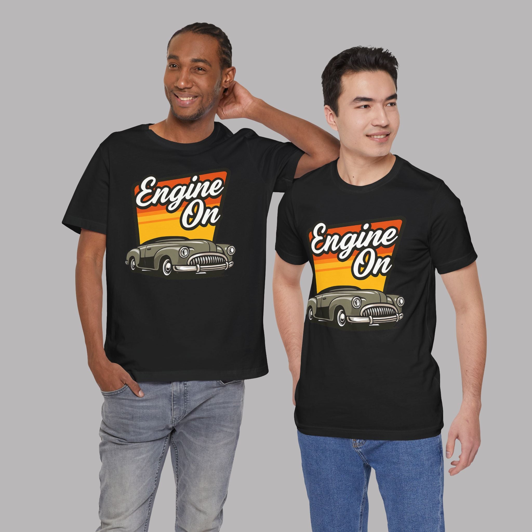 Retro Classic Car Tee | Engine On Vintage Gift Shirt