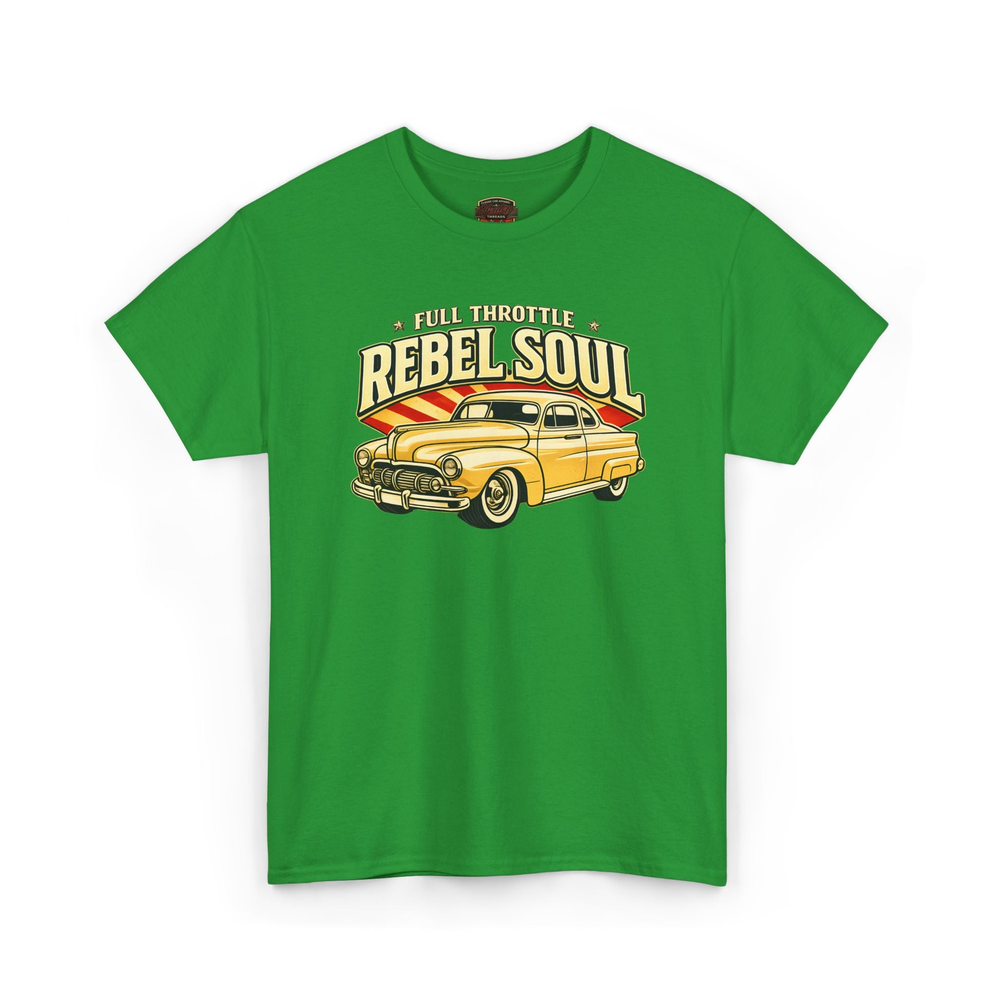 Full Throttle Rebel Soul Vintage Car T-Shirt - Retro Auto Tee