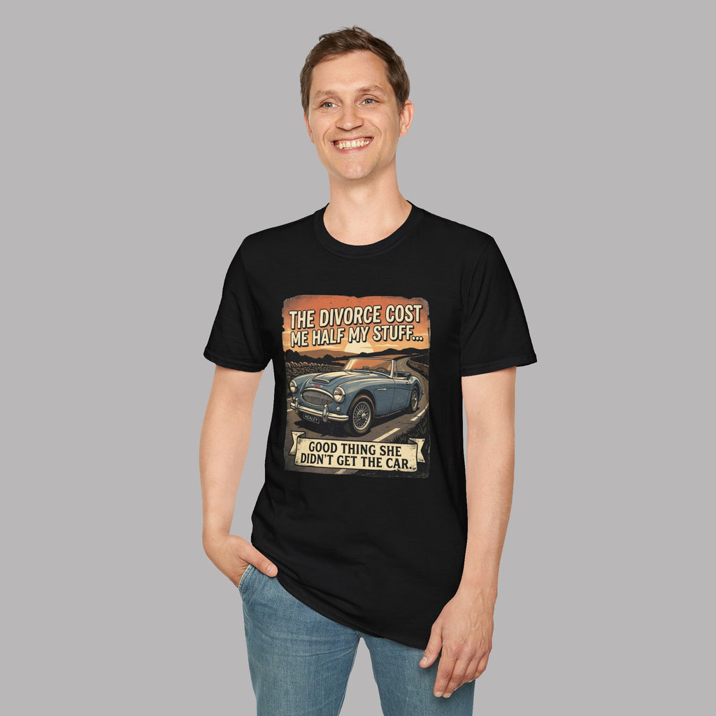 Divorce Car T-Shirt - Funny Classic Car Graphic Tee