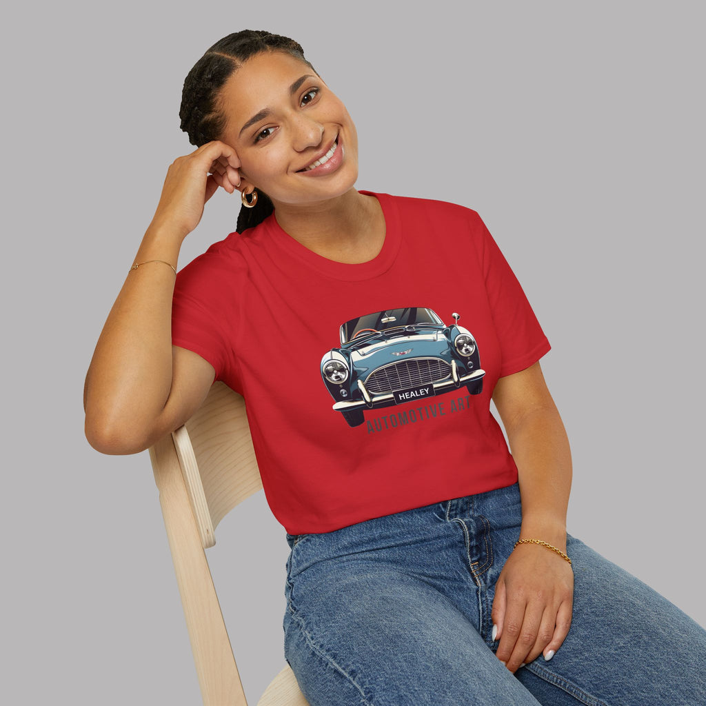 Classic Healey Car T-Shirt - Automotive Art Vintage Roadster Tee