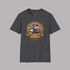 British Motor Club T-Shirt — Vintage Union Jack Sports Car Emblem