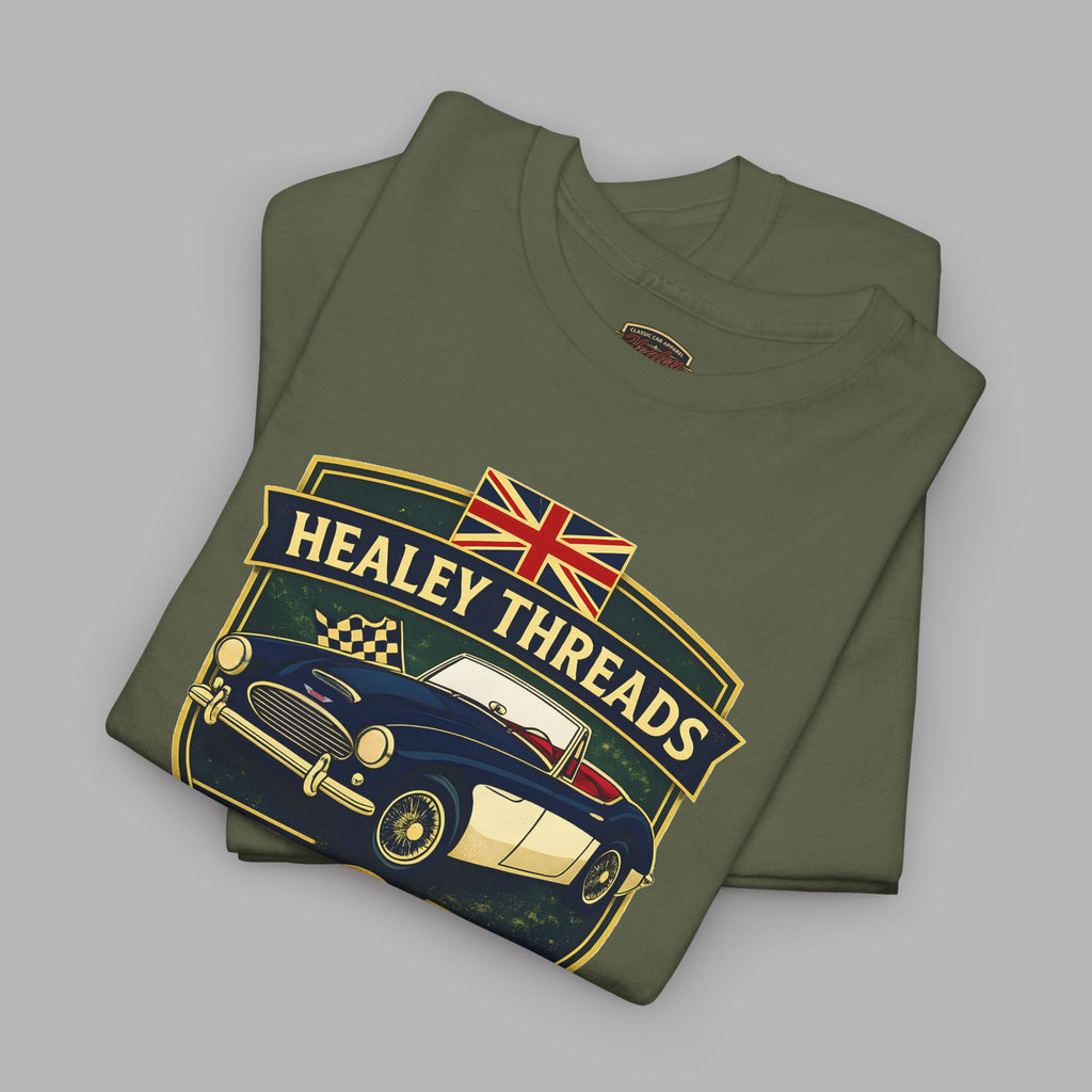 Vintage British Roadster Badge Tee | Classic Racing Shirt