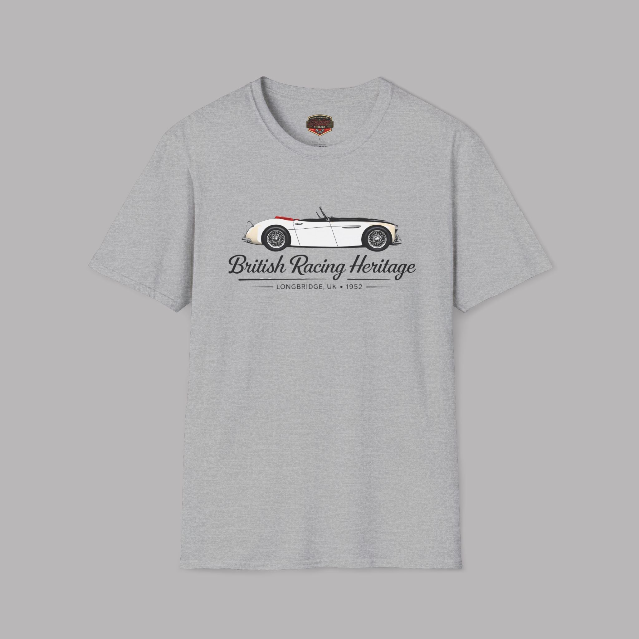British Racing Heritage Tee | Vintage Roadster Gift Shirt