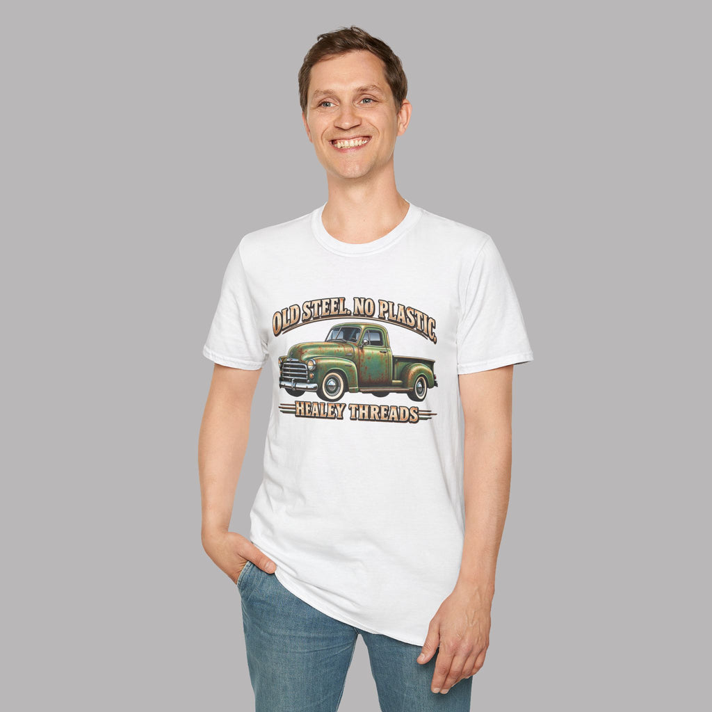 Old Steel No Plastic Truck Tee | Classic Pickup Gift Shirt