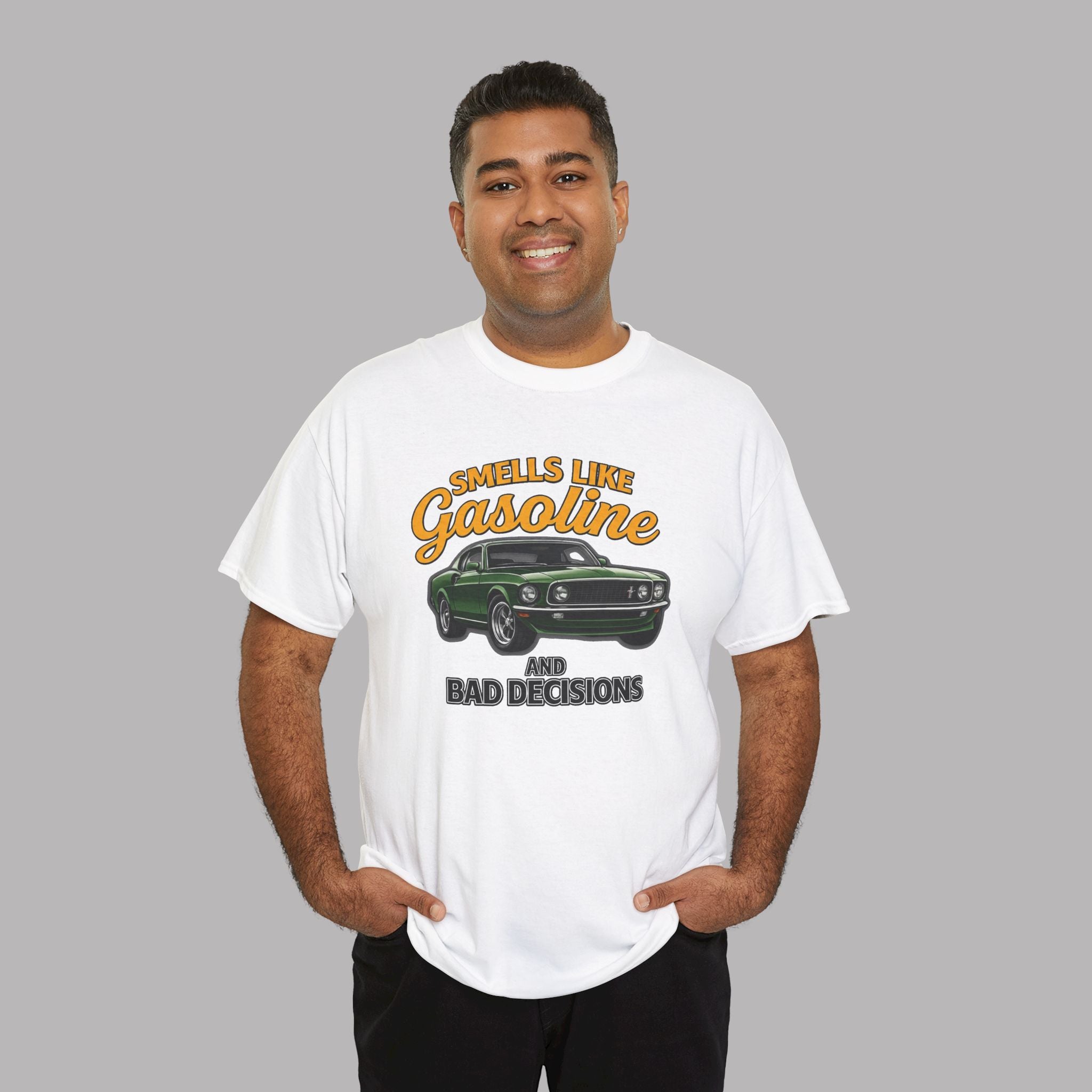 Gasoline and Bad Decisions Tee | Muscle Car Graphic T-Shirt