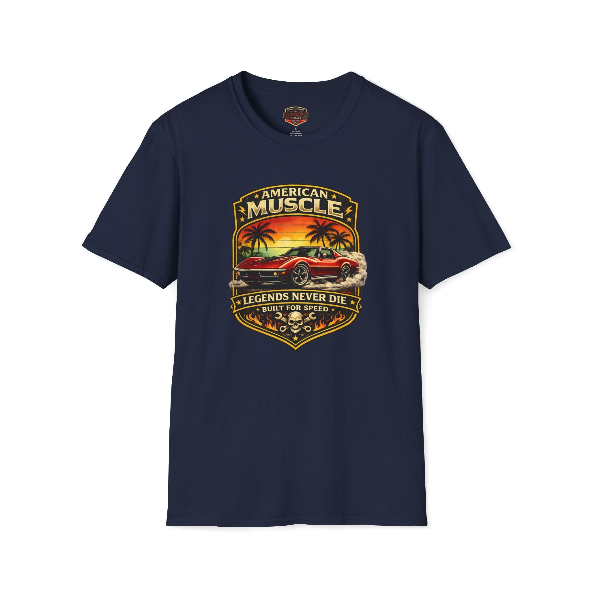 Corvette T-Shirt - Legends Never Die American Muscle Tee