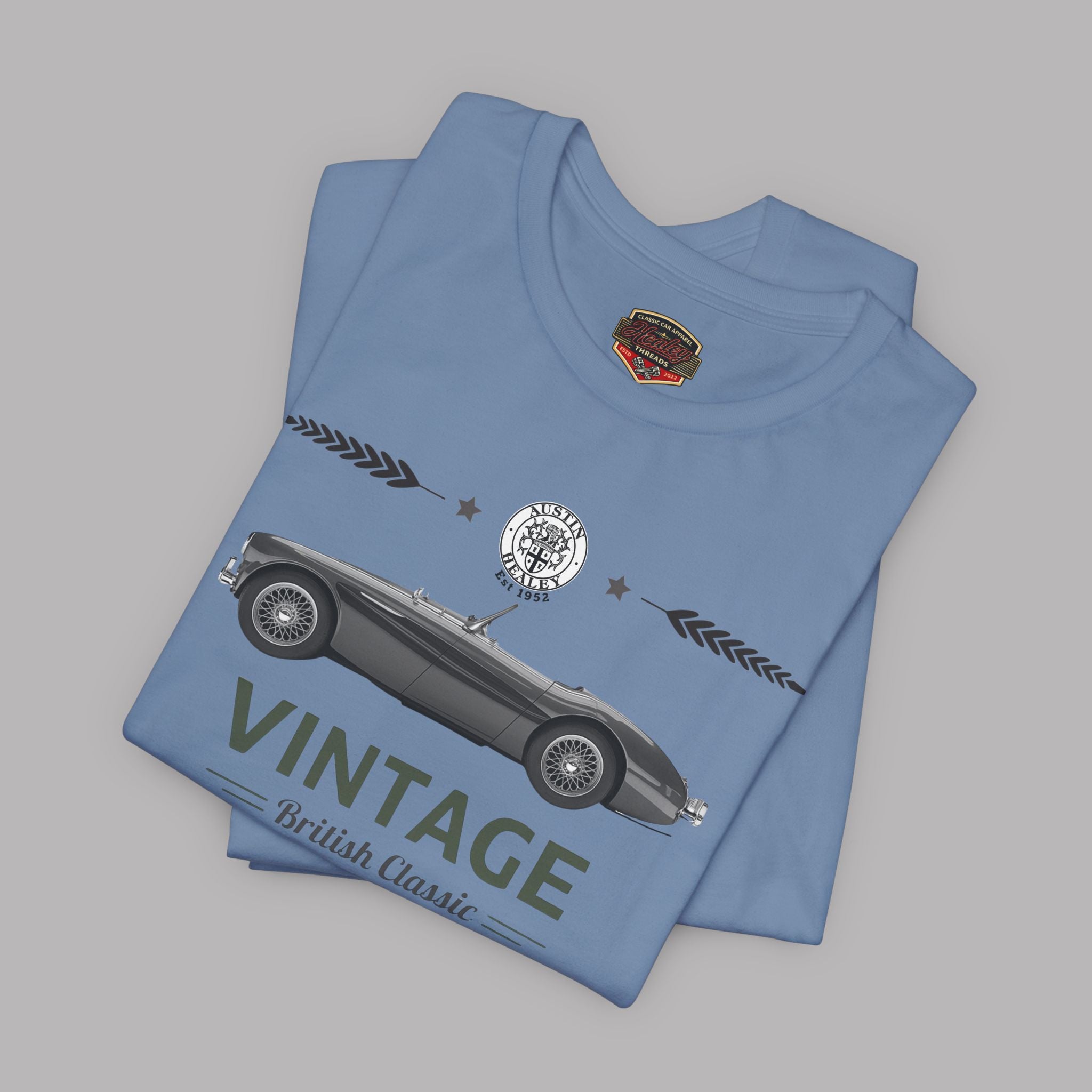 Vintage British Roadster T-shirt | Classic Car Badge Gift Tee
