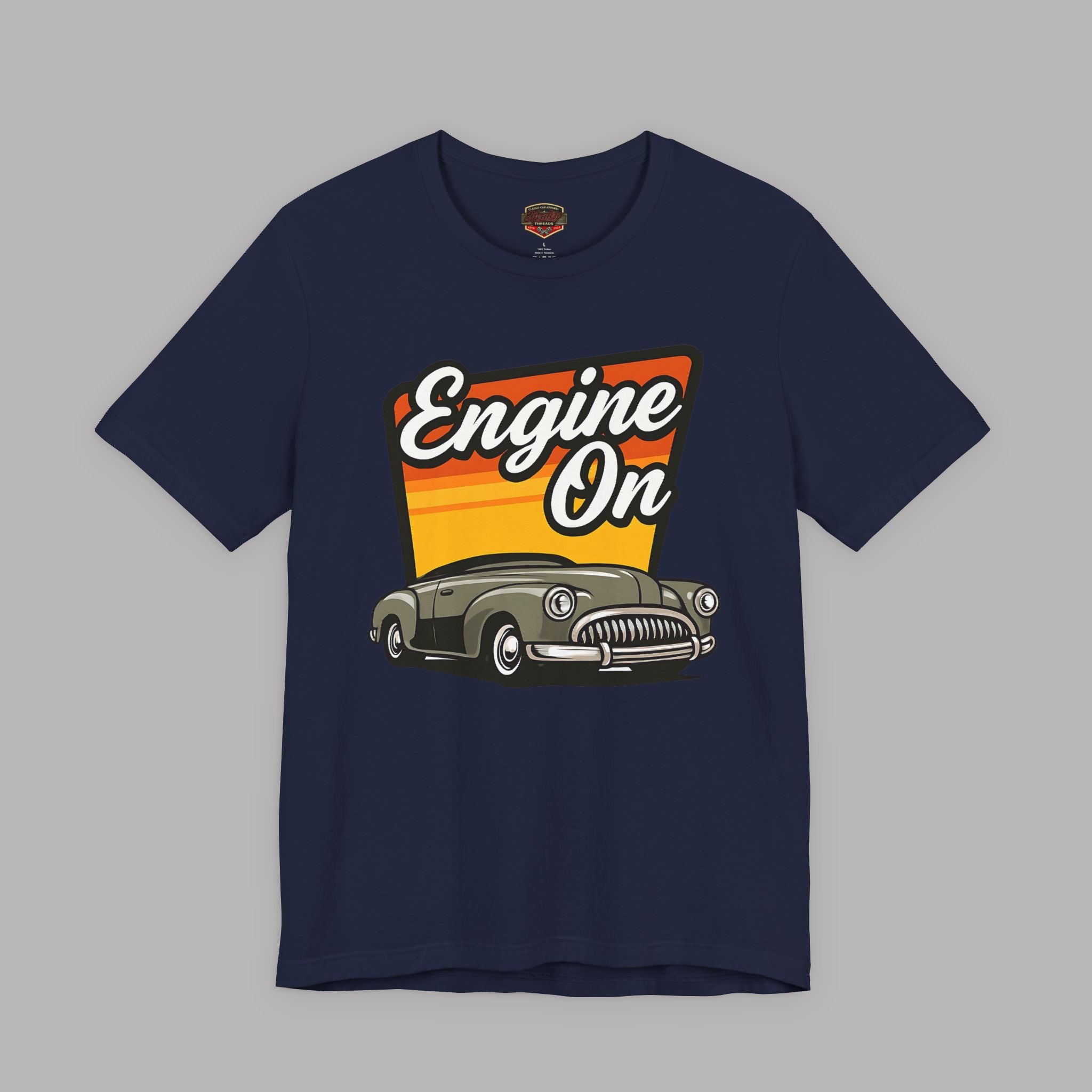 Retro Classic Car Tee | Engine On Vintage Gift Shirt