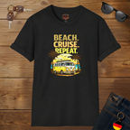 Beach Cruise Repeat T-Shirt - Retro Van Graphic Tee